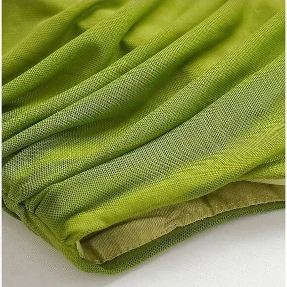 Fashion Women's Lime Green Mesh Corset Top NEW 3XL - Picture 11 of 12